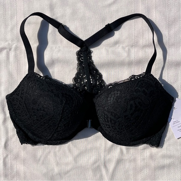 Auden Other - Auden Radiant Plunge Push Up Bra Lace Black 32D